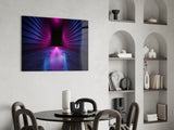 Neon Lights Glass Wall Art