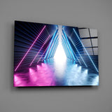 Neon Lights Glass Wall Art