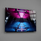 Neon Lights Glass Wall Art