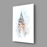 Galata Tower Glass Wall Art