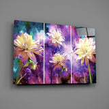 Flowers Glass Wall Art