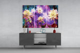 Flowers Glass Wall Art