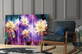 Flowers Glass Wall Art