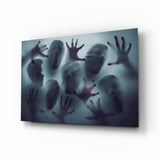 Silent Scream Glass Wall Art