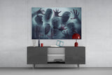 Silent Scream Glass Wall Art