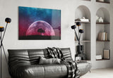 Mystical Night Glass Wall Art