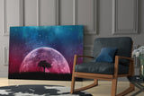 Mystical Night Glass Wall Art