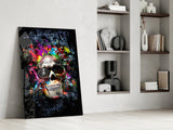 Skull Glass Wall Art