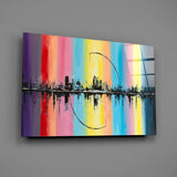 City Silhouette Glass Wall Art