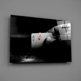 Playing Cards Glass Wall Art