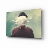 Arte della parete di vetro Cloud Man