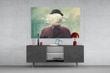 Cloud Man Glass Wall Art