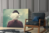 Cloud Man Glass Wall Art