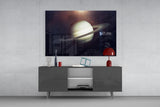 Saturn Glass Wall Art