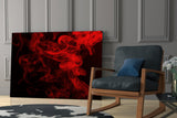 Red Smoke Glass Wall Art