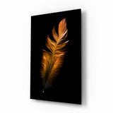 Plume en cuivre Impression sur verre