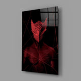 Darko Red Glass Wall Art