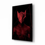 Darko Red Glass Wall Art