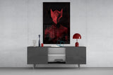 Darko Red Glass Wall Art