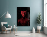 Darko Red Glass Wall Art