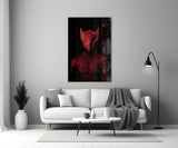 Darko Red Glass Wall Art