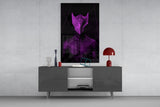 Darko Violet Glass Wall Art