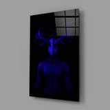 Donnie Blue Glass Wall Art