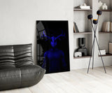 Donnie Blue Glass Wall Art