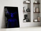 Donnie Blue Glass Wall Art