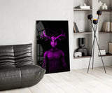 Donnie Purple Glass Wall Art