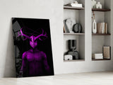 Donnie Purple Glass Wall Art