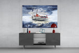 Steamer Glass Wall Art