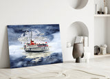 Steamer Glass Wall Art