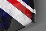 British Flag Glass Wall Art