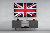 British Flag Glass Wall Art