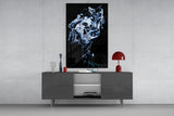 Abstract Gray Glass Wall Art