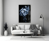 Abstract Gray Glass Wall Art