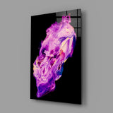 Abstract Purple Glass Wall Art