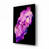 Abstract Purple Glass Wall Art