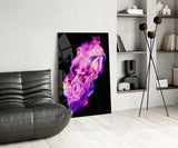 Abstract Purple Glass Wall Art