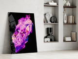 Abstract Purple Glass Wall Art