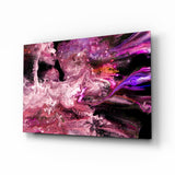 Purple Space Glass Wall Art