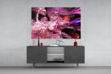 Purple Space Glass Wall Art