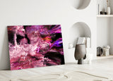 Purple Space Glass Wall Art