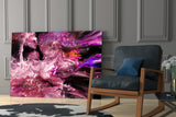 Purple Space Glass Wall Art