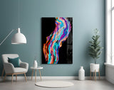 Colored Flow Glass Wall Art