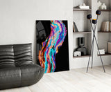 Colored Flow Glass Wall Art