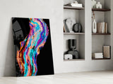 Colored Flow Glass Wall Art