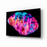 Abstract Pink Glass Wall Art