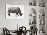 Rhino Glass Wall Art